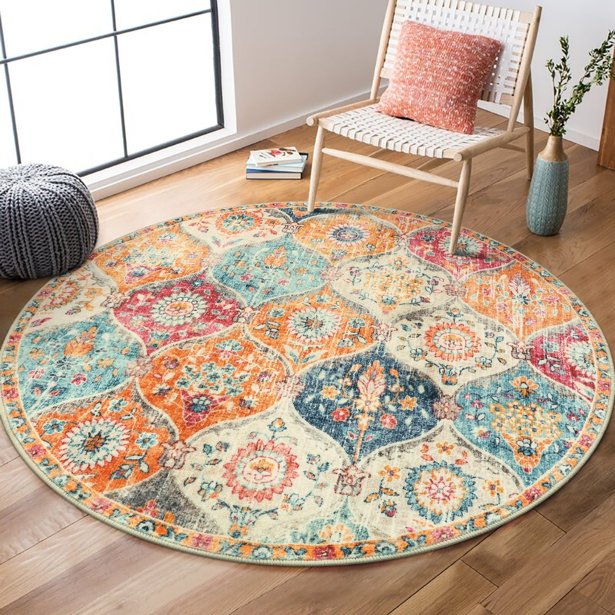 RUG CLEANER Moroccan Trellis Cream/Multi Carpets